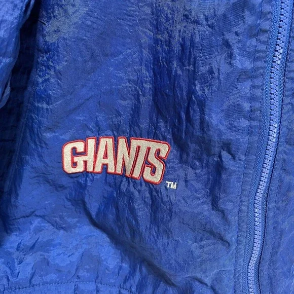 Vintage New York Giants Full Zip Starter Jacket, Large, Blue, Pro Line Hooded - Picture 3 of 13